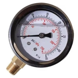 Đồng hồ đo áp suất HUBEN WIKA bằng thép không gỉ có đầu nối bằng đồng thau Đồng hồ đo áp suất chất lượng cao