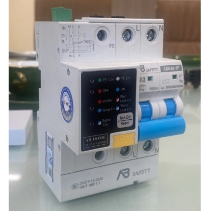 CB Bảo Vệ Chống Giật Chống Rò AB Home Safety AB63A-1P
